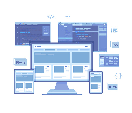 Frontend Development Creating A Site Layout Template Website Ui Ux ...