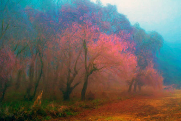 istock Oil landscape painting 1221011371