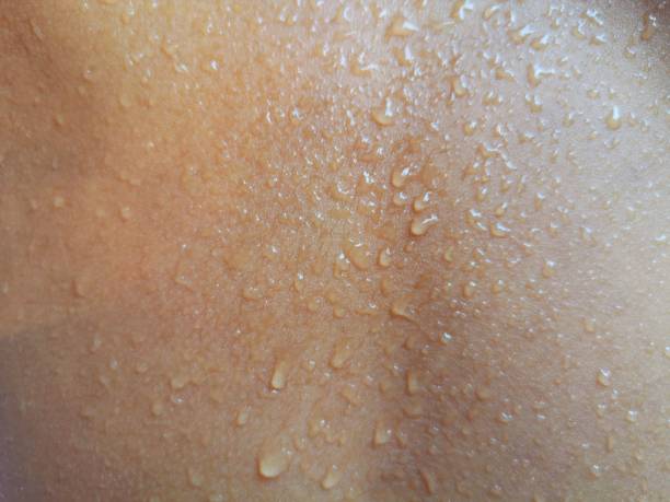 istock Water drops at the skin 1221015939
