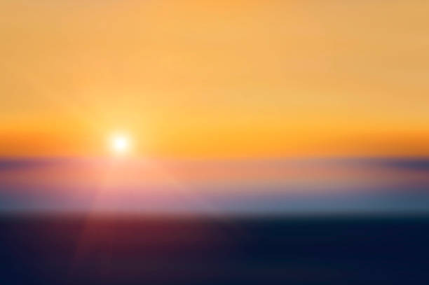 istock Beautiful view of the evening sunset. Blurred natural background. 1221020892