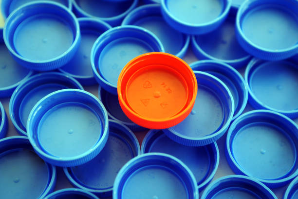 istock Group of plastic bottle caps 1221022418