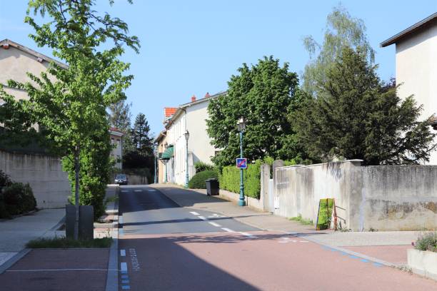 istock Central Street in Corbas - Corbas Village 1221026925