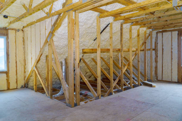 istock House in unfinished under construction insulation foam the wall roofing of a attic 1221027228