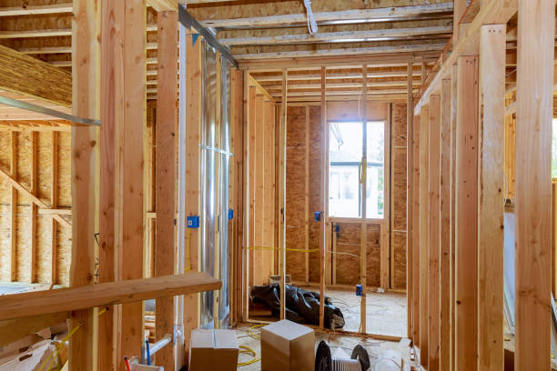 istock Beams the walls frame home under construction residential house American 1221027264