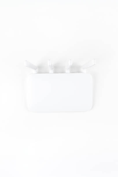 istock WiFi Router top view isolated on white background 1221028616