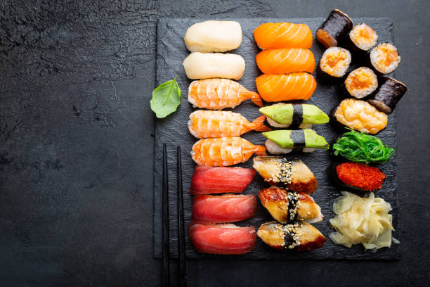 istock Set of sushi and maki 1221032233