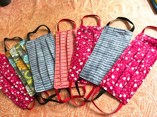 istock Handmade Hand Sewing Cotton Face Masks 1221032437