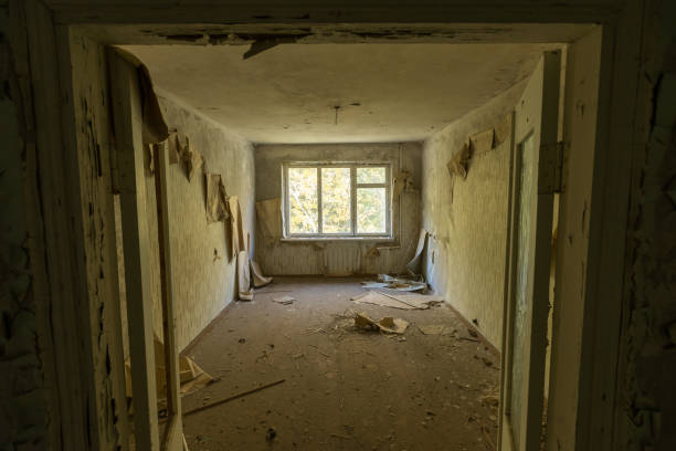 istock Abandoned apartment in Chernobyl 1221039005
