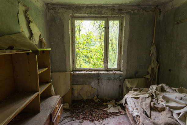 istock Abandoned apartment in Chernobyl 1221039050