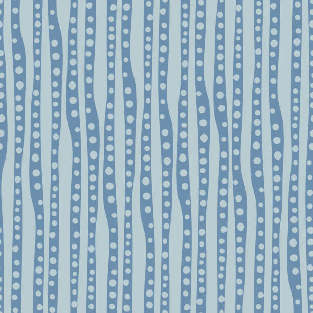 вертикальные полосы унисекс органических бесшовных вектор шаблон - seaweed seamless striped backgrounds stock illustrations