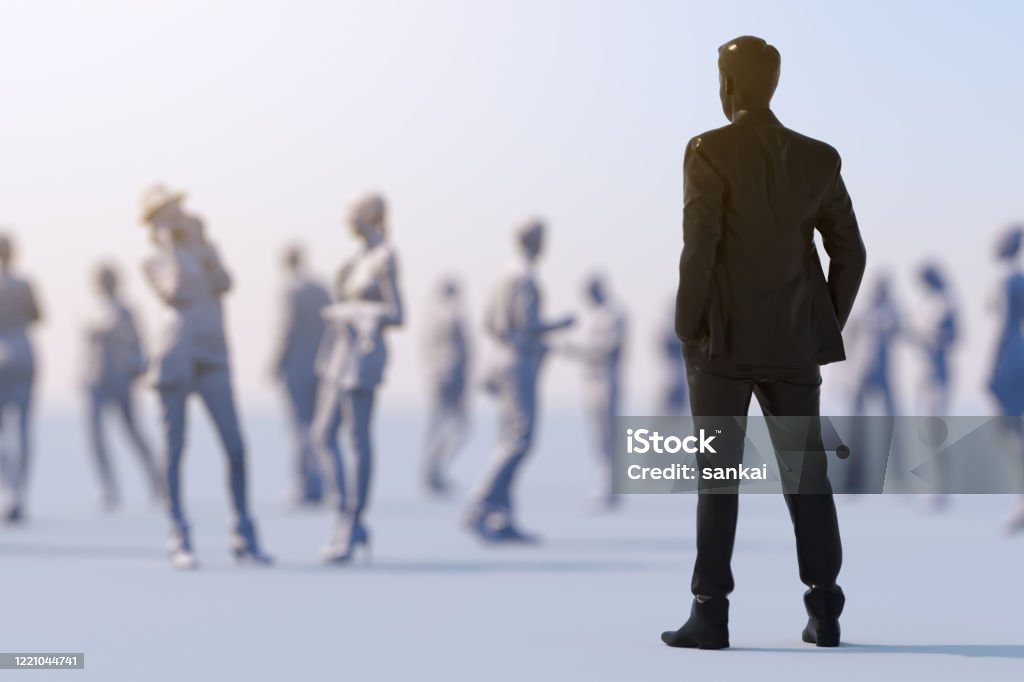 Standing Out Background Standing Out From The Crowd Stock Photo - Download Image Now - Three ...