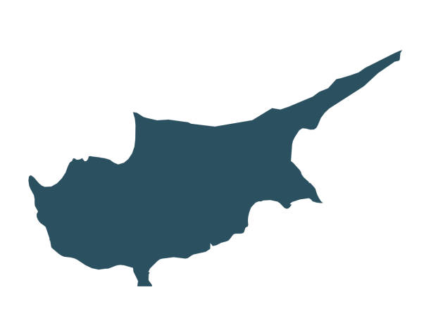 Cyprus map vector illustration of Cyprus map cyprus island stock illustrations