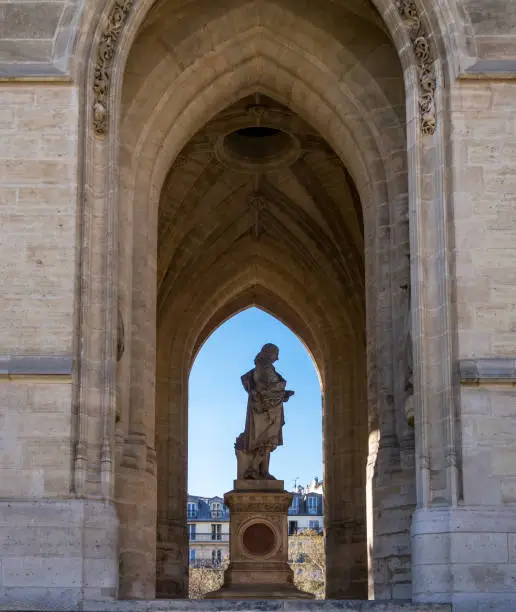 Photo of Monument to Blaise Pascal under the Saint-Jacques Tower - Paris