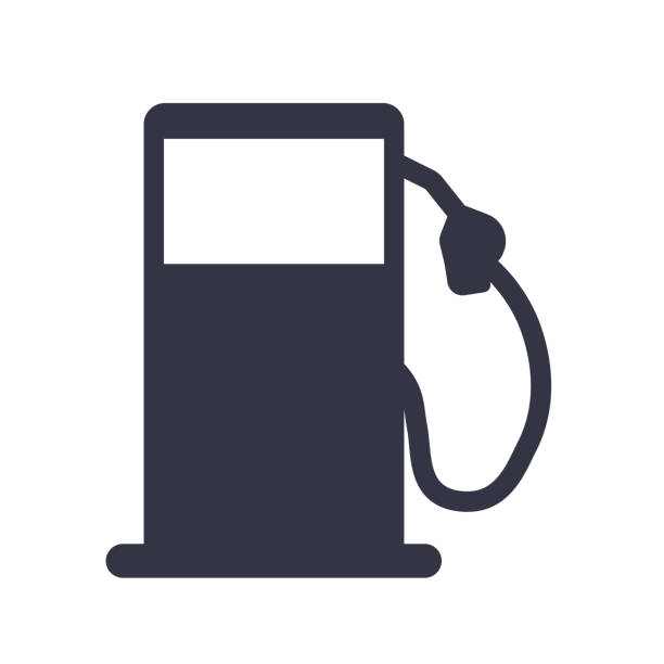 tankstellen-symbolvektor. eps-10 - gas fuel pump symbol metal stock-grafiken, -clipart, -cartoons und -symbole