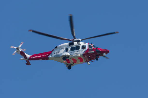 Rescue Helicopter in flight
