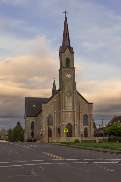 istock St.Mary Catholic Church in Mount Angel, OR 1221063695