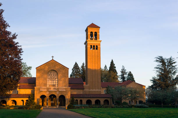 istock Historic main building of the Catholic Abbey 1221063725