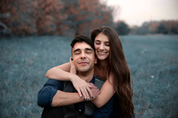 istock Young couple in nature 1221067060