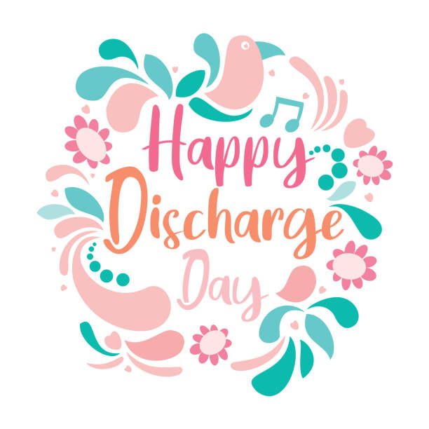 happy discharge day - bird singing music pattern stock-grafiken, -clipart, -cartoons und -symbole