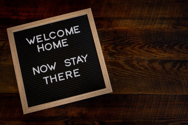 istock Welcome Home Now Stay There with Copy Space 1221076899