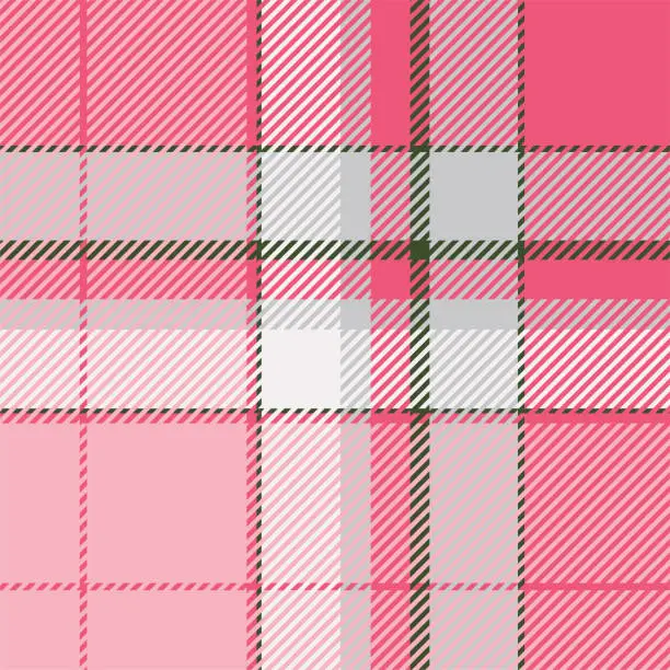 Vector illustration of Tartan scotland seamless plaid pattern vector. Retro background fabric. Vintage check color square geometric texture.