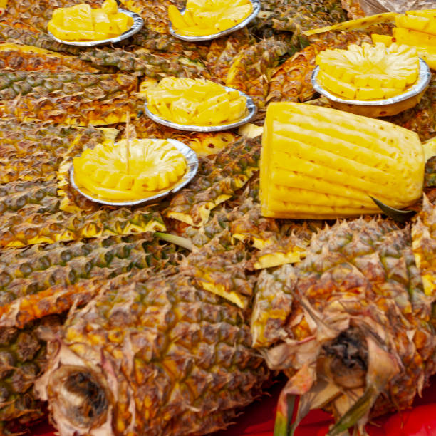 The pineapple is a tropical plant with an edible fruit, also called a pineapple.