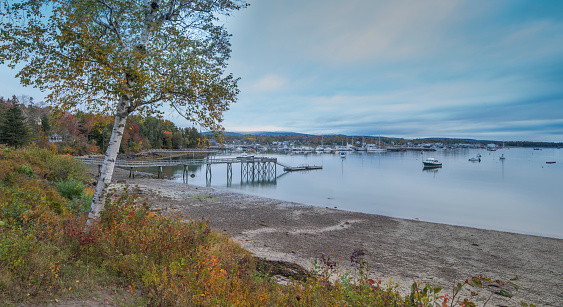 Harbor, USA, Acadia, National Park, Maine, Fall
