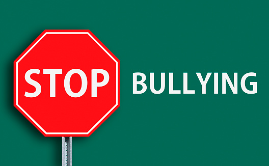 Stop Bullying green background