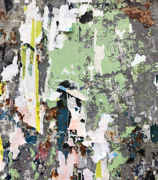 istock Poster Background,Old torn posters grunge textures and backgrounds 1221095574