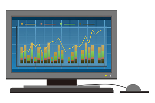 Computer Graph Isolated Vector Illustration Stock Illustration ...