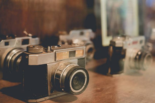 istock Vintage and old film camera 1221101770