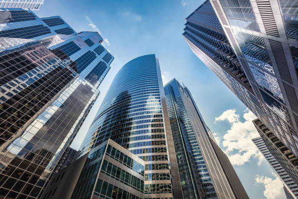istock Futuristic Chicago Skyscraper Cityscape USA 1221113881
