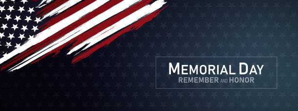 memorial day in the United States of America - remember and honor banner background vector illustration memorial day in the United States of America - remember and honor banner background vector illustration memorial day background stock illustrations
