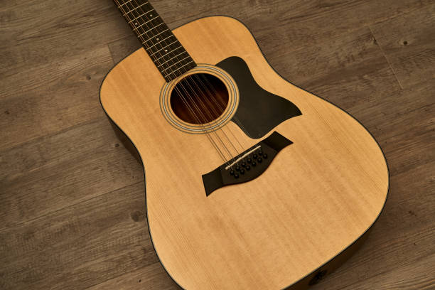 istock 12-string acoustic guitar on a wooden floor 1221115027