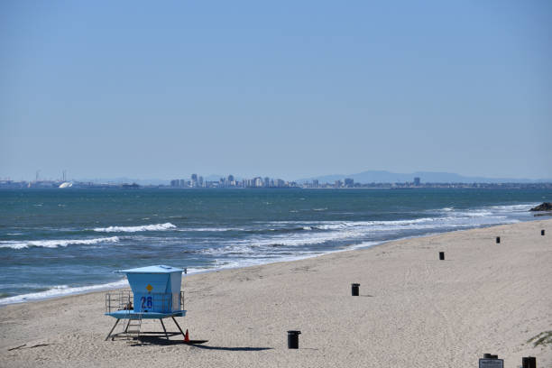 Nestled on the edge of San Clemente State Beach, the lifeguard tower surveys the waves