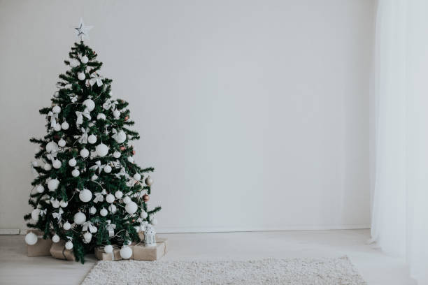 istock Christmas tree with presents new year decor 1221121592