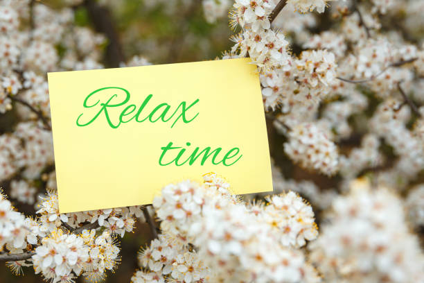 istock Card with the inscription Relax Time 1221122800