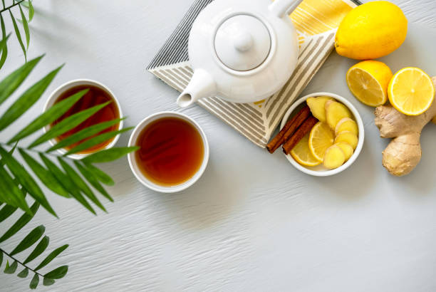 istock Asian tea concept. Traditional Asian tea ceremony arrangement. 1221124234
