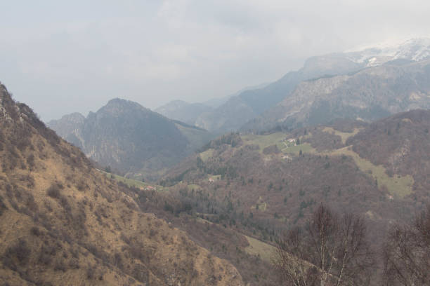 istock Mountain landscape in spring time, Iseo Lake, Italy. 1221126281