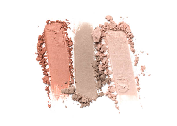 istock Broken color eyeshadow as sample of cosmetic beauty product 1221127607
