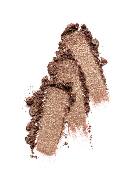 istock Broken shyny eyeshadow as sample of cosmetic product 1221127608