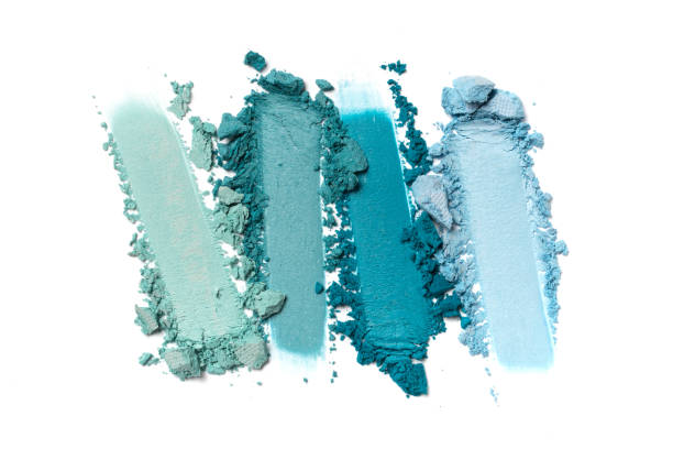 istock Broken bright eyeshadow as sample of cosmetic product 1221127701