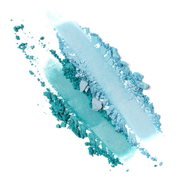 istock Broken bright eyeshadow as sample of cosmetic product 1221127760