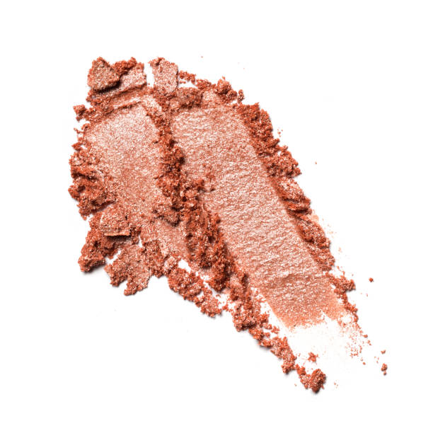 istock Broken shiny brown or bronze color eyeshadow 1221127799