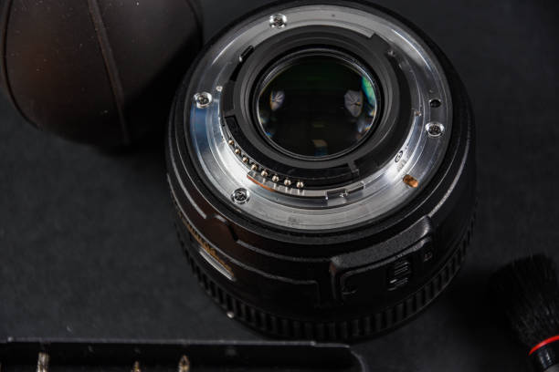 istock Photo lens on the table ready for cleaning 1221129890