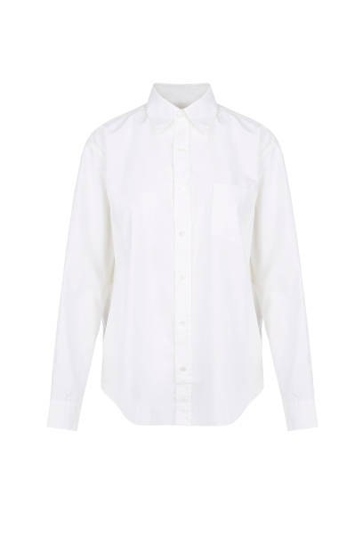 istock White classic and business shirt with button 1221134348
