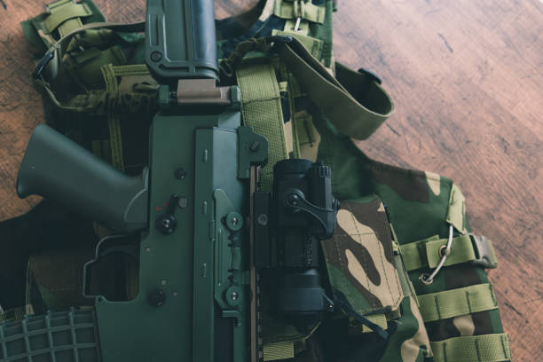 istock Swedish army assault rifle 1221134622
