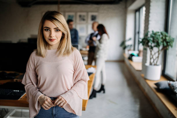 istock Beautiful Business Woman At Work 1221138039