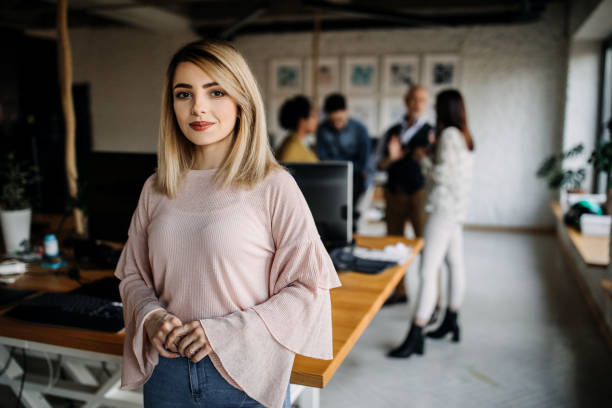 istock Beautiful Business Woman At Work 1221138074