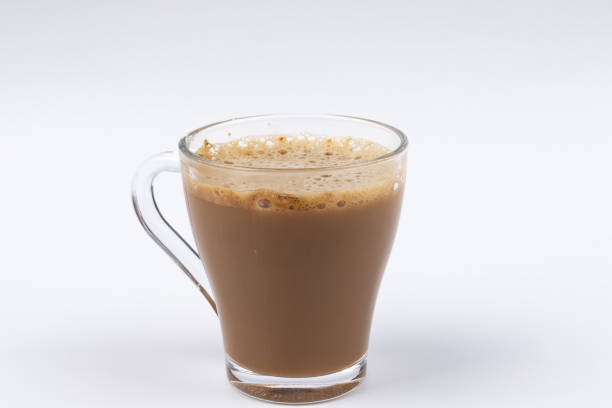 istock A glass of Coffee on White Background. 1221143018